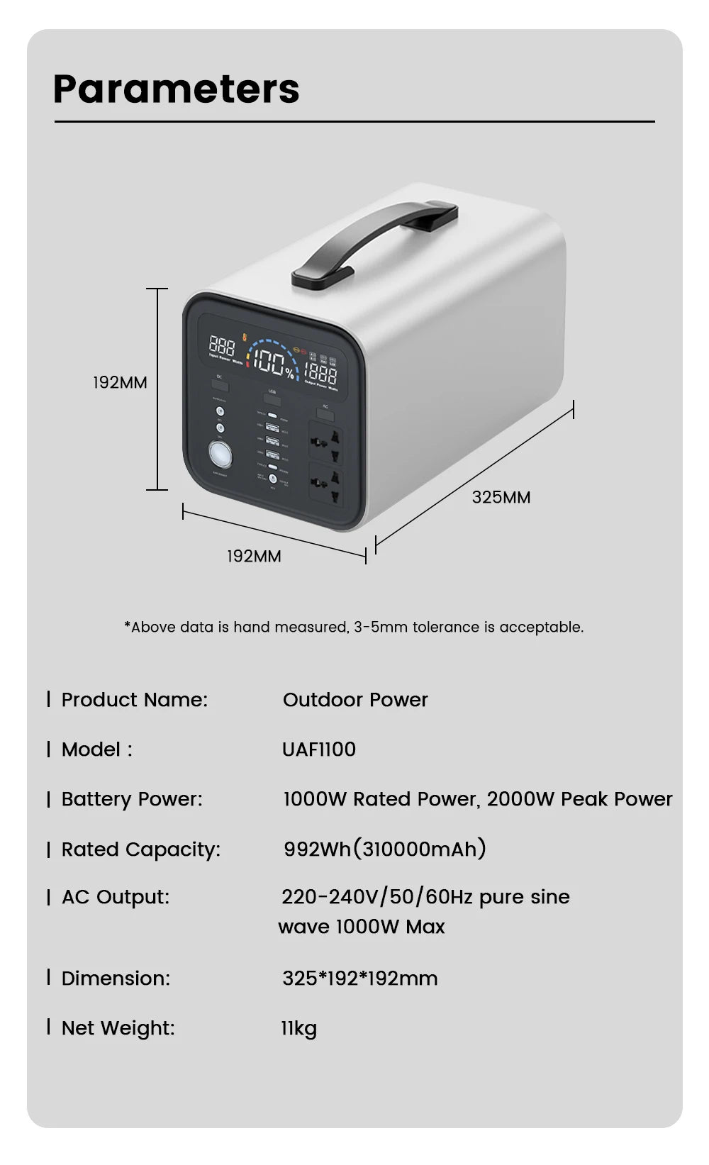 2400W 1800W 500W Portable Power Station 1024wh 345wh Lifepo4 Battery Powerful Power Bank Solar Generator Emergency Power Supply