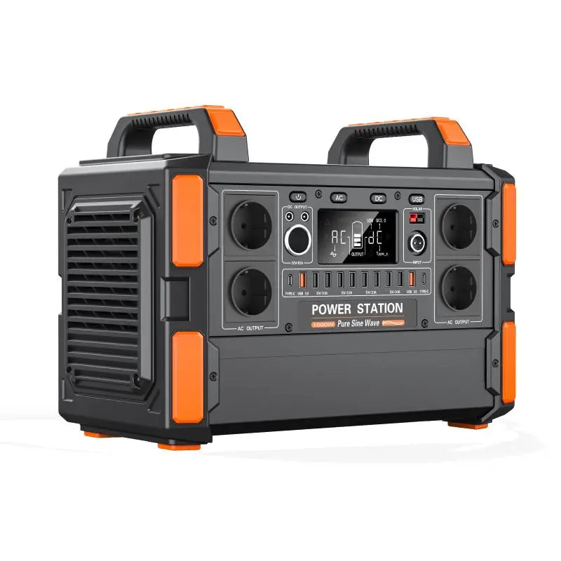 1000W Portable Power Station 1048Wh, 220V All In One Lithium Battery Generator for RV Camping Home Emergency Mobile Power Supply