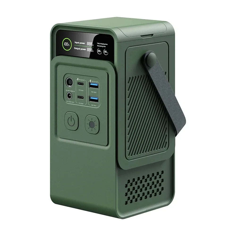 60000mAh 200W 192Wh Camping Power Station Power Bank LiFePo4 Portable Charger Battery Outdoor Solar Generator USB Port Supply